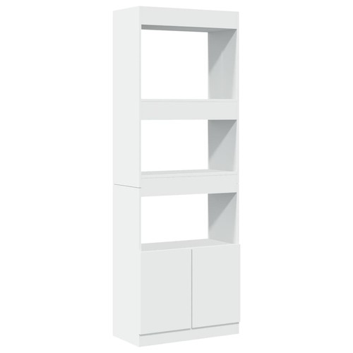 Highboard weiß 63x33x180 - weiß, cm
