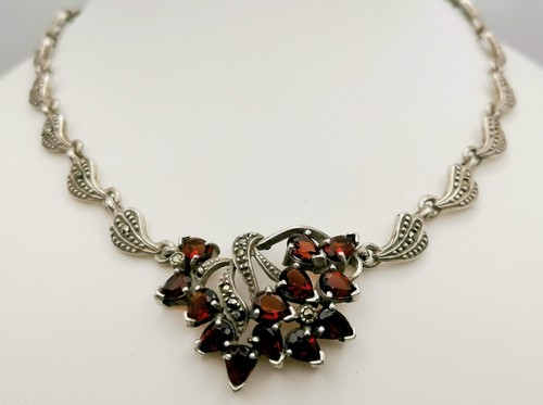 Granat collier 925er - granat,