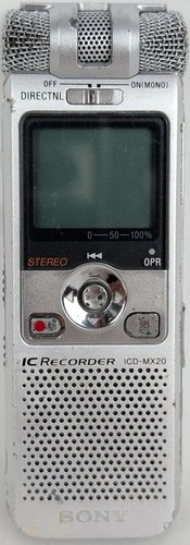 Sony recorder icd mx20 - sony,