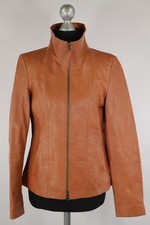 Madeleine braune Leder-Jacke