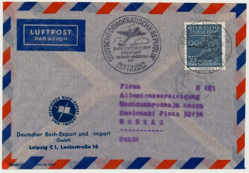 Ddr 1956 sonderstempel - ddr,