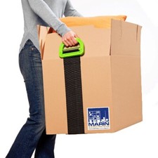Tragehilfe m. Griffen Tragegurt Kisten Umzug Hilfe Transport Möbel Karton Gurt 