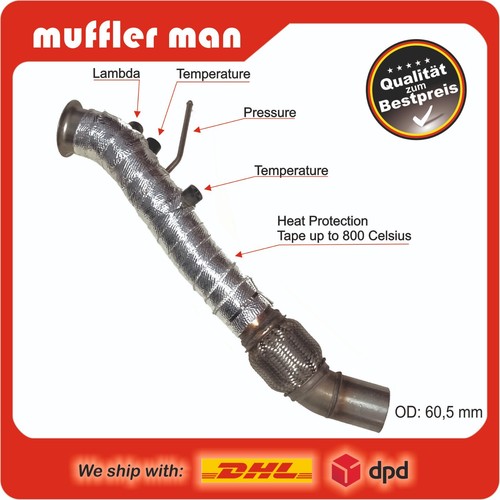 Edelstahl downpipe bmw 520d - downpipe,