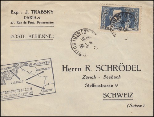 Erstflug frankreich schweiz - erstflug, frankreich-schweiz