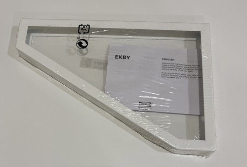 Ikea ekby lerberg - white, metal
