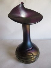 FREIHERR von POSCHINGER IRISIREND GLASKUNST GLAS VASE PALLME KÖNIG