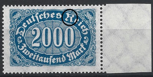 Minr 253a mit - mit, plattenfehler