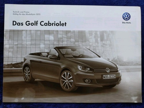 Golf cabrio preisliste - vw,