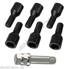 10 Sternschrauben M14x1,5x28 Kegel Stilauto Barracuda Radschrauben SCHWARZ D20