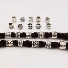 SET 10x BARTSCHMUCK Haarschmuck Wikinger RUNE Bartperlen Silber Mittelalter LARP