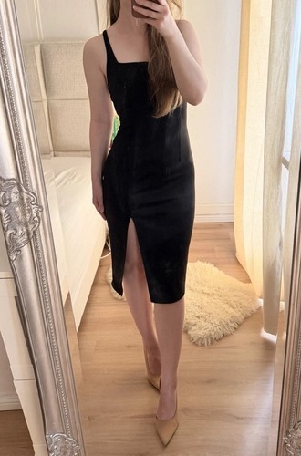 Schwarzes kleid einstellbare - kleid,