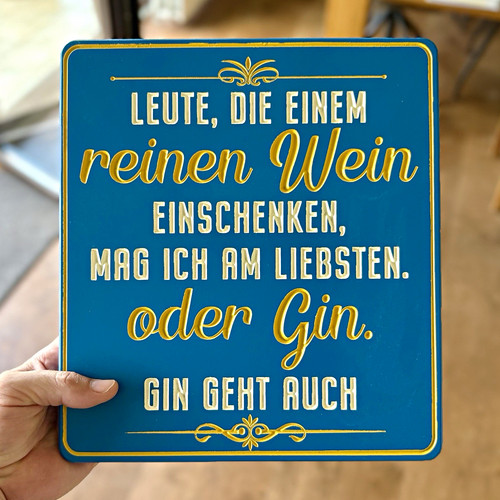 Holz deko schild zitat - holz, deko-schild