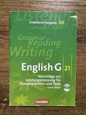 ENGLISH G 21-  D5  Vorschläge zur Leistungsmessung + Lösung - Klassenarbeit + CD