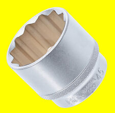 BGS 10651-1 Nuss 46mm Stecknuss Einsatz Profil Zwölfkant Antrieb 12,5mm (1/2")