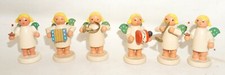 Pyramidenfiguren Engel Erzgebirge Expertic musizierend 6 STÜCK DDR 5 cm /P3