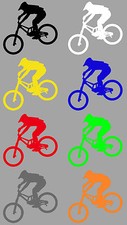 Aufkleber Downhill Fahrer Mountainbike MTB Trail Trial Fahrrad BMX Sport