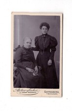 CDV Foto Feine Damen - Gottesberg Boguszow in Schlesien um 1900