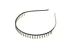 Haarreif Haarreifen Unisex Herren Männer Frauen Schwarz Metall Haarschmuck A213