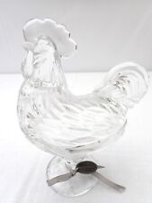 RIVERDALE Deckeldose Huhn Henne Hahn Pressglas Bonboniere 22 cm Ostern