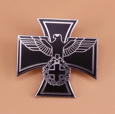 Pin, Anstecknadel, Abzeichen, Adler mit EK, Sammler, WWII, Biker, Harley, Kutte