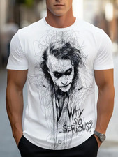 Herren T-shirt 3D Druck Sommer Joker Clown Muskel Fitness Kurzarm