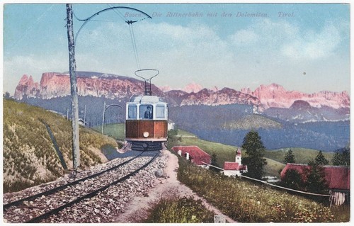 Alte bozen die - bozen,, rittnerbahn