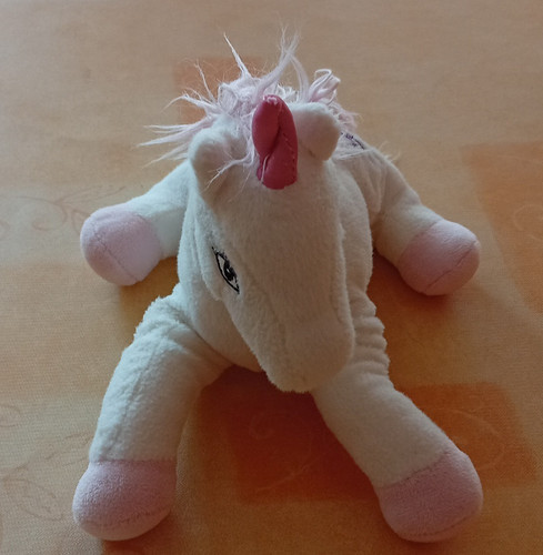 Einhorn stoff plüschtier - einhorn, stoff-