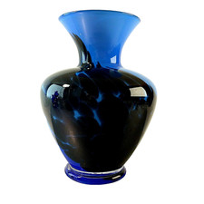 VASE Glasvase Glas BLAU
