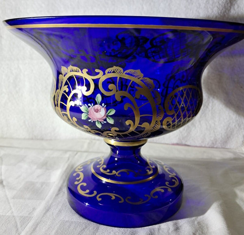 Bohemia glasschale mit fuß - bohemia,