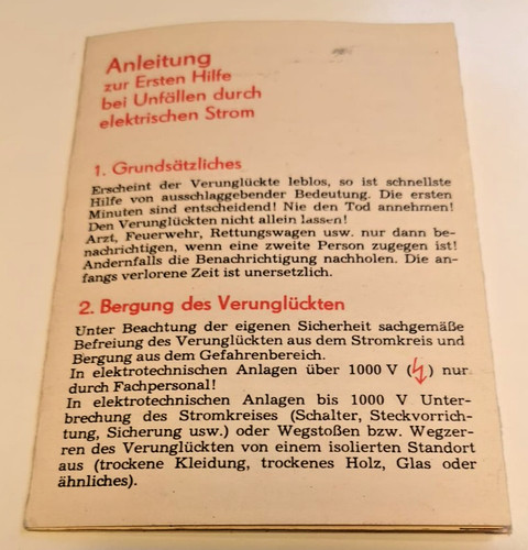 Ddr faltblatt erste - faltblatt, hilfe
