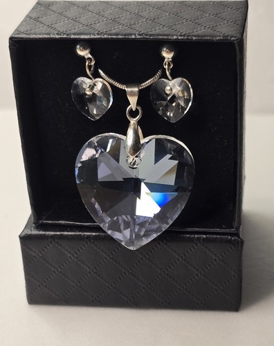 Herz schmuckset 18k kette - herz,