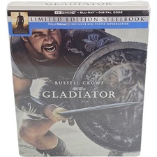 Gladiator SteelBook 4K Ultra HD + Blu-ray Russell Crowe Dolby Atmos Zone A USA
