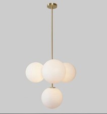 Mid Century Vier Kugel Leuchte