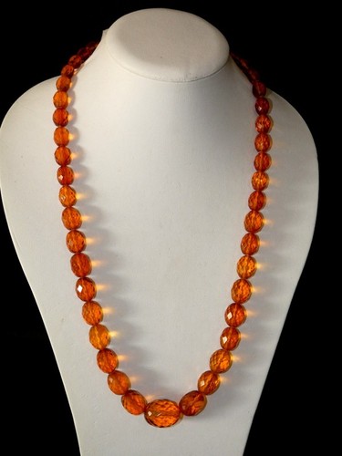 Art deco bernstein kette - art,