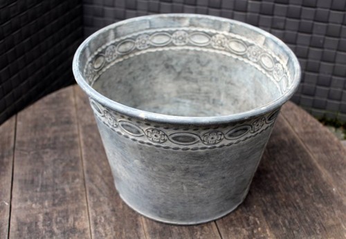 Blumenkübel zink d24 5cm - blumenkübel,