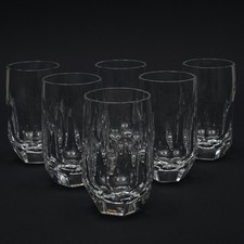 6x Vintage Lead Glass Water