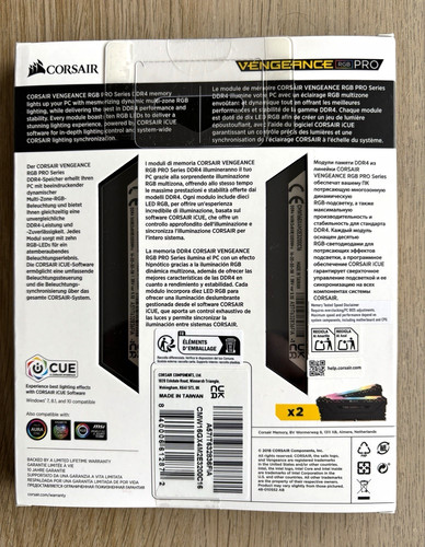 Corsair vengeance rgb pro - rgb, 16gb