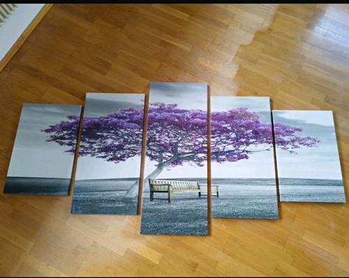 Teiliges wandbild baum motiv - wandbild, baum-motiv