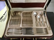 Silberbesteck (90) Set für 12 personen dänische perl 65 teile
