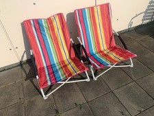 Strandstuhl - 2 Stück - Sehr schöne Klappstühle mit Tragesack - Campingstühle