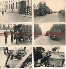 H106 Belgien Tienen Tirlemont 1940 Wehrmacht Wache HQ Quartier LKW Kübelwagen