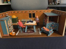 Puppenstube, Original Dora Kuhn,  komplett, ca. 60er Jahre