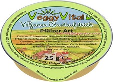 (25,98€/kg) VeggyVital vegan Brotaufstrich PfälzerArt 24x25g vegetarisch albfood