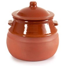 Tontopf mit Deckel Stewpot