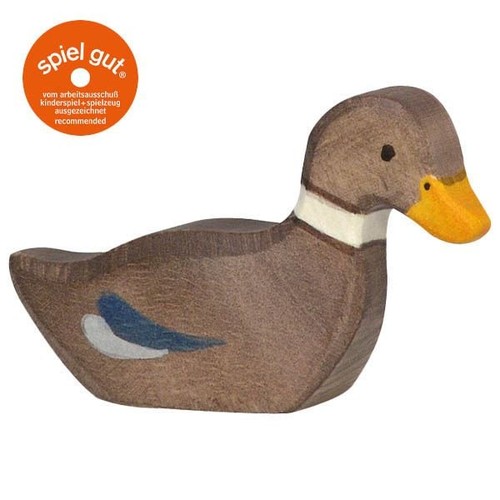 Holztiger ente schwimmend - holztiger,