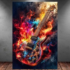 LEINWAND BILD ER XXL GITARRE