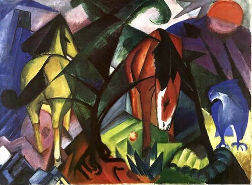 Franz marc pferde und adler - marc,