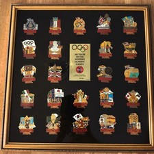 1 COCA COLA 100 YEARS OF THE MODERN OLYMPIC GAMES PIN RAHMEN LIM.ED 173/500