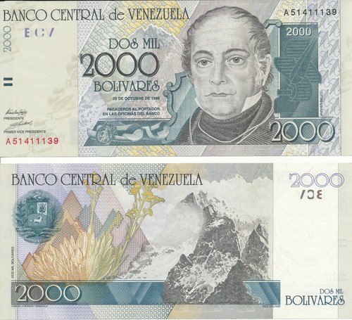 Venezuela 2000 bolivares 29 - bolivares,
