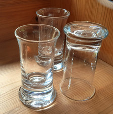 6 schwere dänische Trinkgläser (15 cl) / Holmegaard, Per Lütgen / Serie Nr. 5